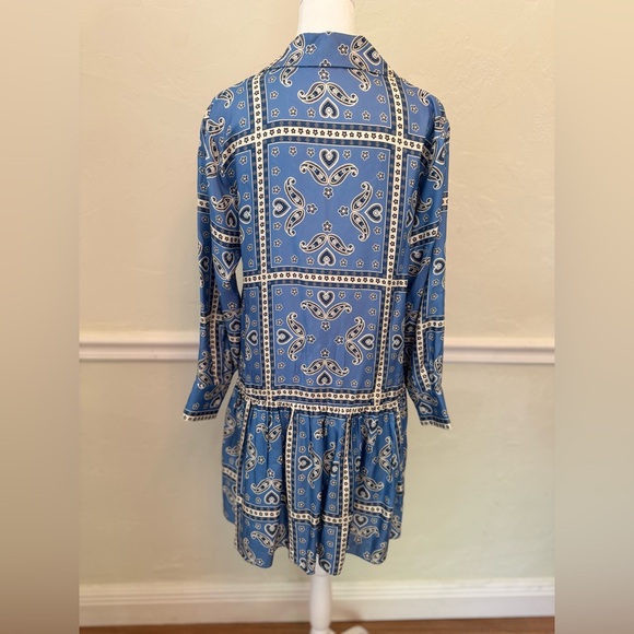 Sandro paris printed silk dress - Picture 4 of 5